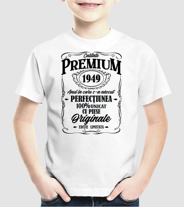calitate premium -1949 - anul în care s-a născut - perfecțiunea - 100% unicat, cu piese originale, ediție limitată model alb pe tricou