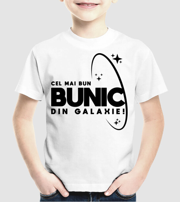 Cel mai bun bunic din Galaxie! model alb pe tricou