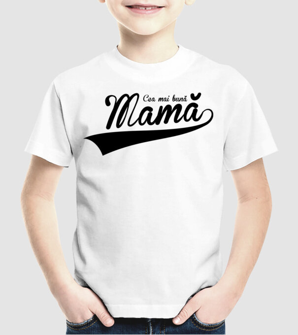 Cea mai bună mamă model alb pe tricou
