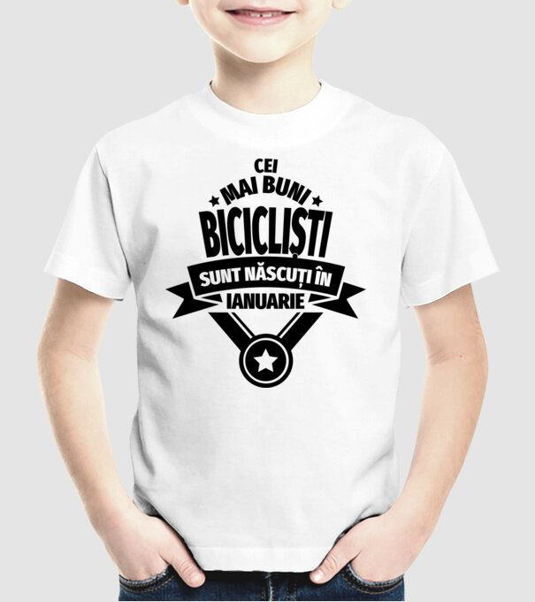 Cei mai buni barista sunt născuți în ianuarie model alb pe tricou