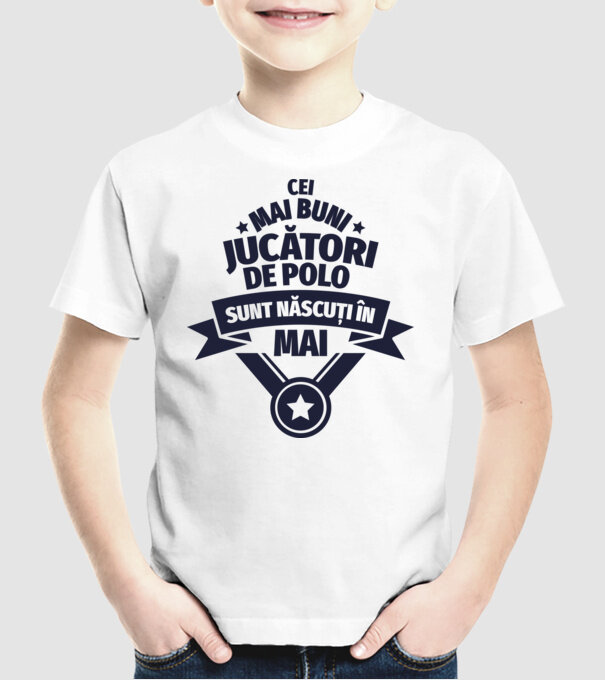 Cei mai buni jucători de polo sunt născuți în Mai model alb pe tricou