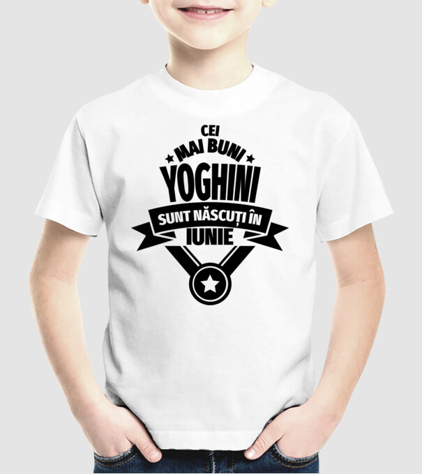 Cei mai buni yoghini sunt născuți în iunie model alb pe tricou