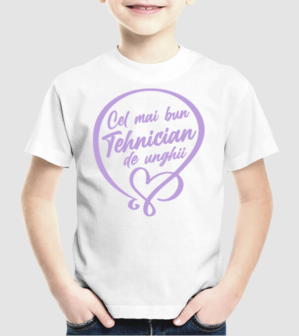 Cel mai bun tehnician de unghii model alb pe tricou