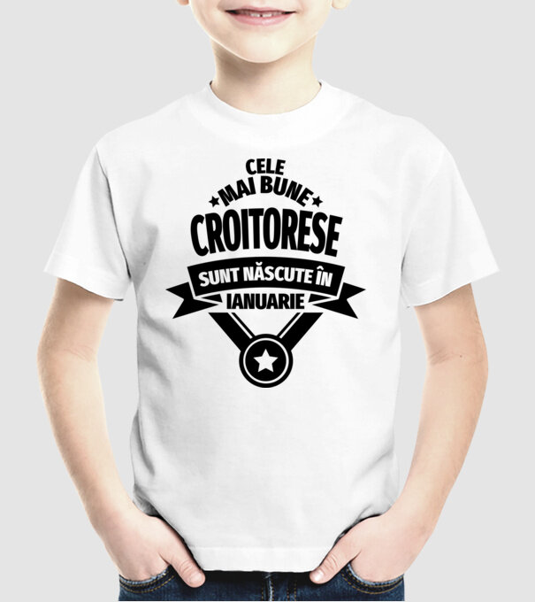 Cele mai bune croitorese sunt născute în ianuarie model alb pe tricou