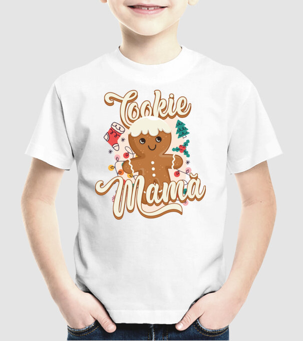Cookie mamă model alb pe tricou