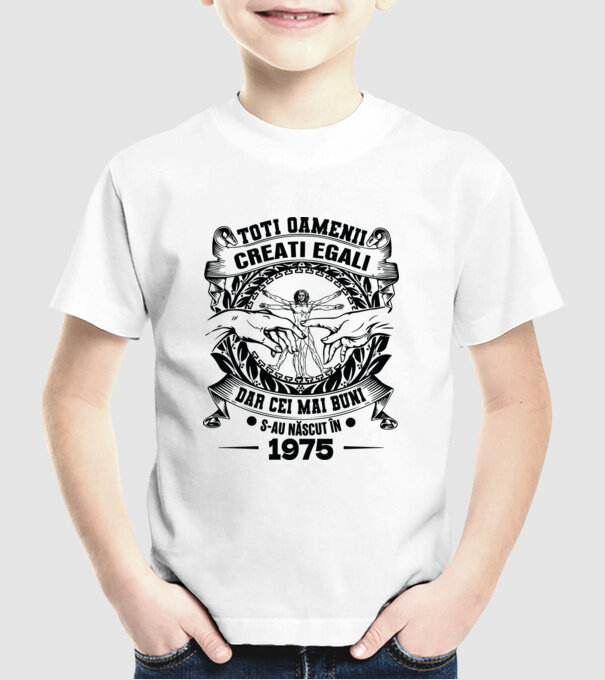 Da Vinci 50 1975 model alb pe tricou
