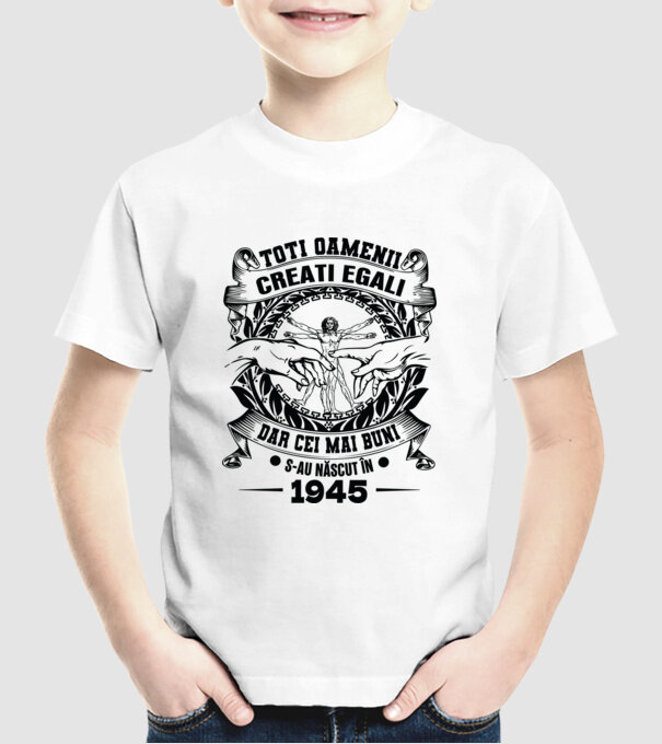 Da Vinci 80 1945 model alb pe tricou