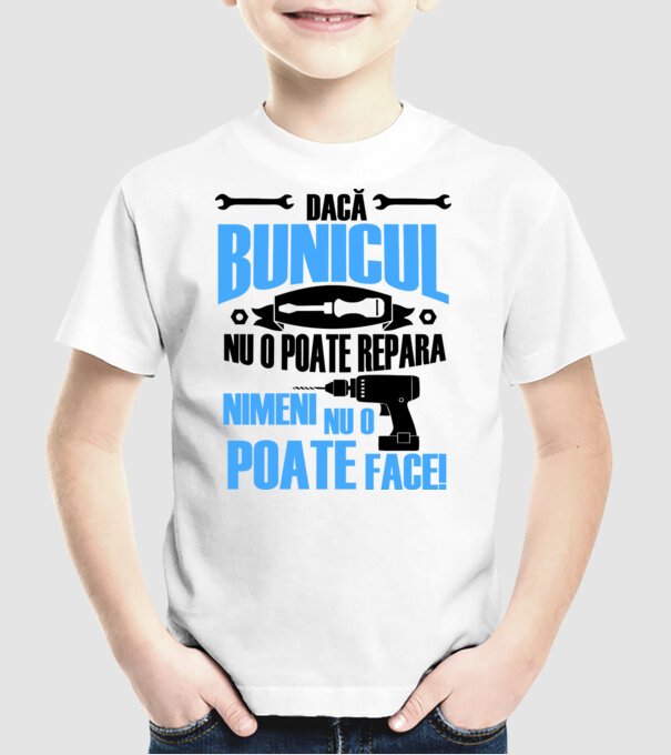 Dacă bunicul nu o poate repara, nimeni nu o poate face model alb pe tricou
