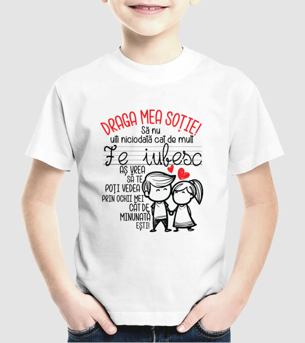 dragul meu soț javitott2411 model alb pe tricou