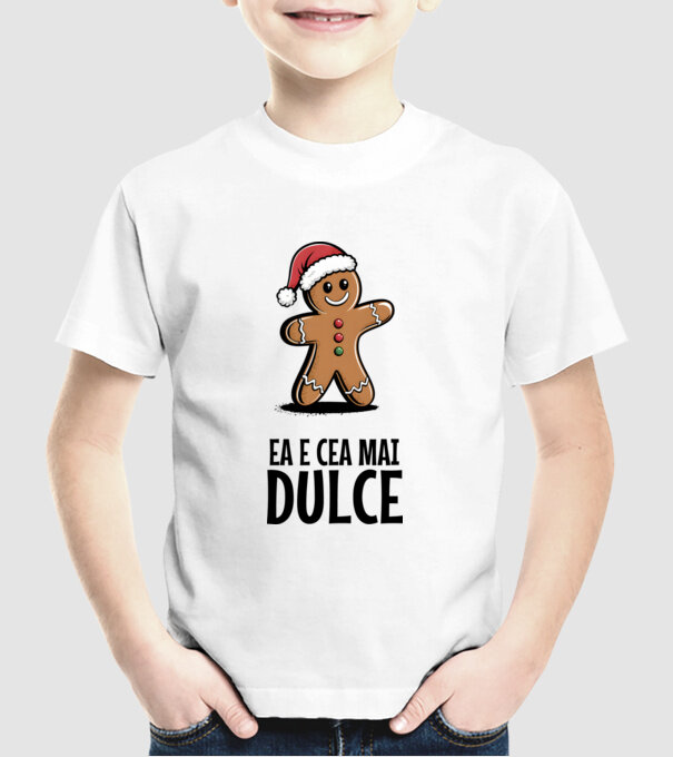 Ea e cea mai dulce alb model alb pe tricou