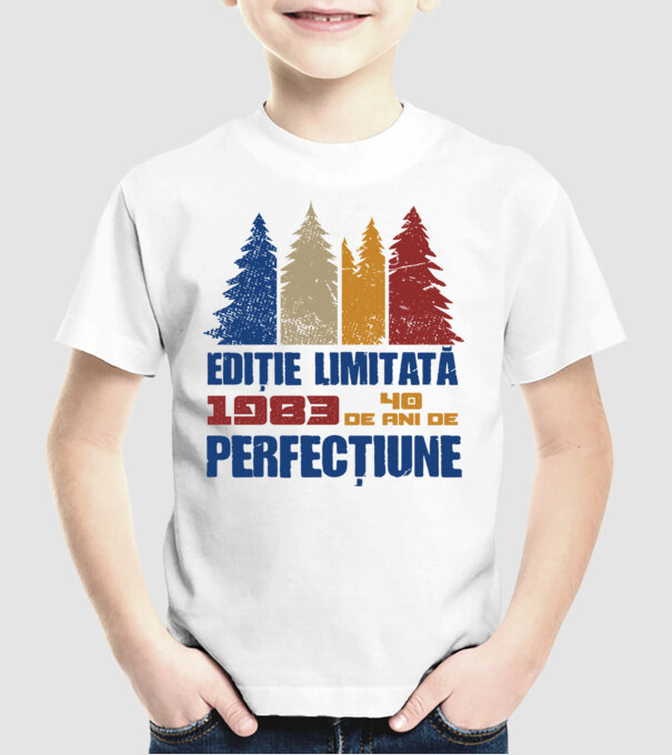 Ediție limitată 1983 - 40 de ani de perfecțiune model alb pe tricou
