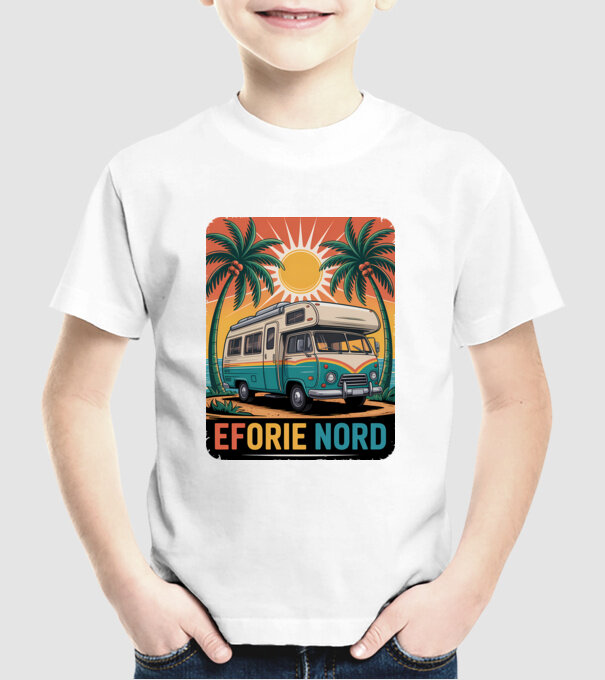 Eforie Nord model alb pe tricou