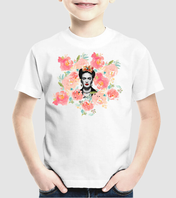 Frida Kahlo 2 model alb pe tricou