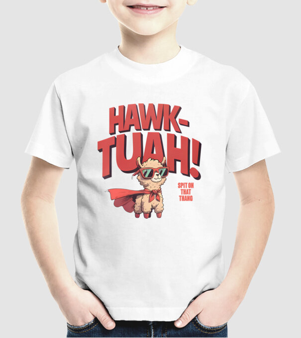 hawk tuah llama spit on that thang model alb pe tricou