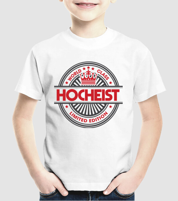hocheist model alb pe tricou