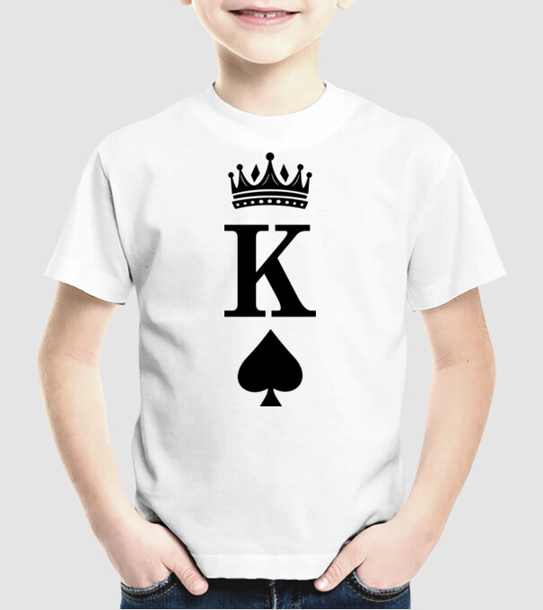 King model alb pe tricou
