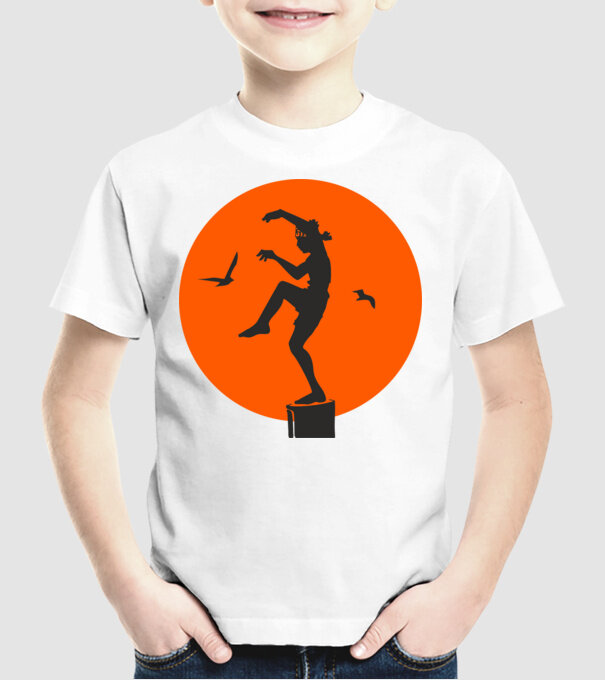 Larusso training cobra kai model alb pe tricou