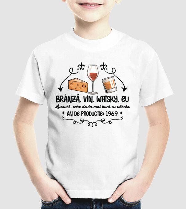 Lucruri, care devin mai buni cu vârsta 1969 55 de ani model alb pe tricou