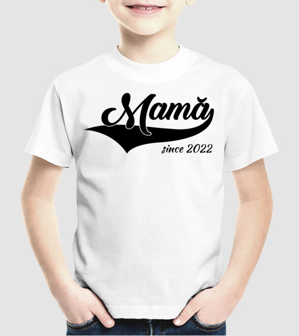 Mamă since 2022 model alb pe tricou