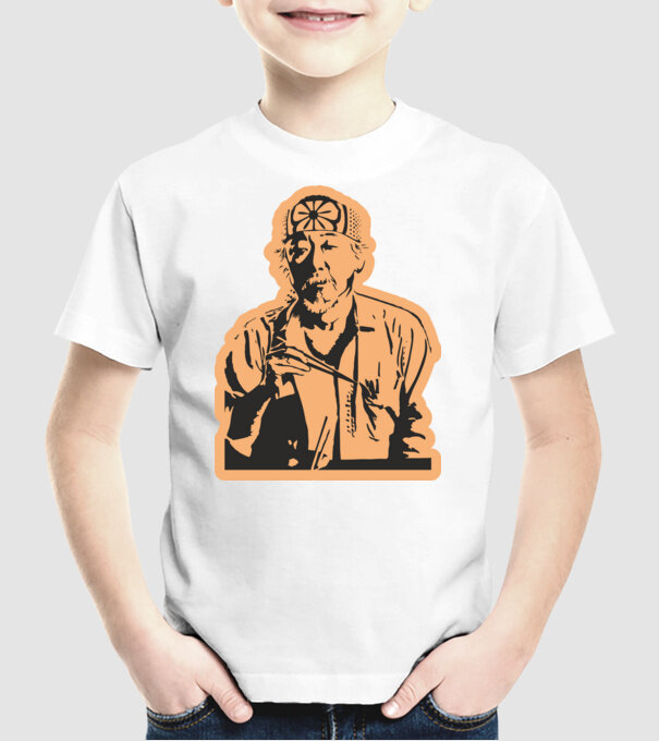 Mister miyagi cobra kai model alb pe tricou