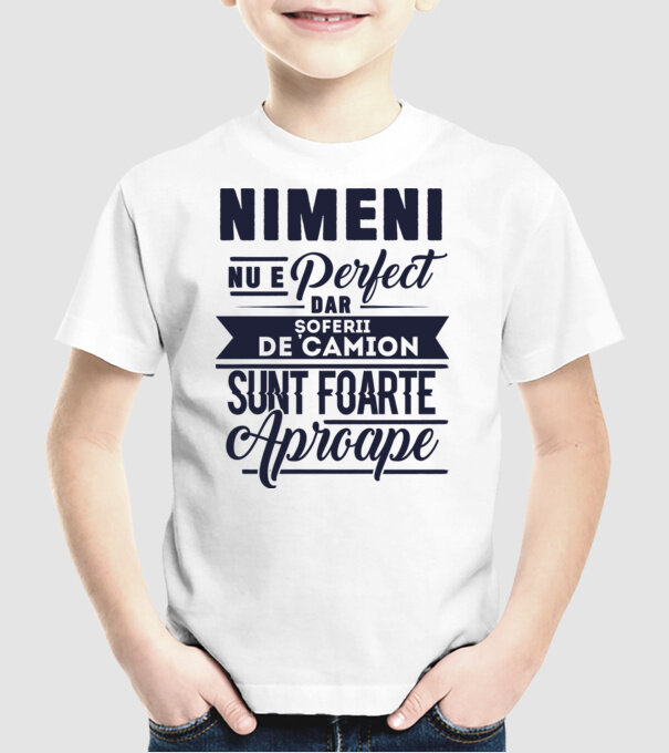 Nimeni nu e perfect, dar șoferii de camion sunt foarte aproape model alb pe tricou