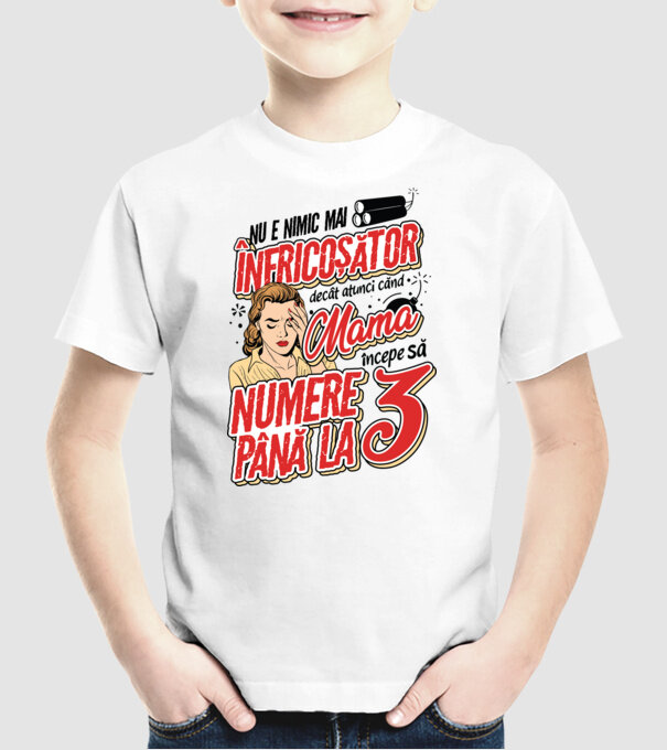Nu e nimic mai înfricoșător decât model alb pe tricou