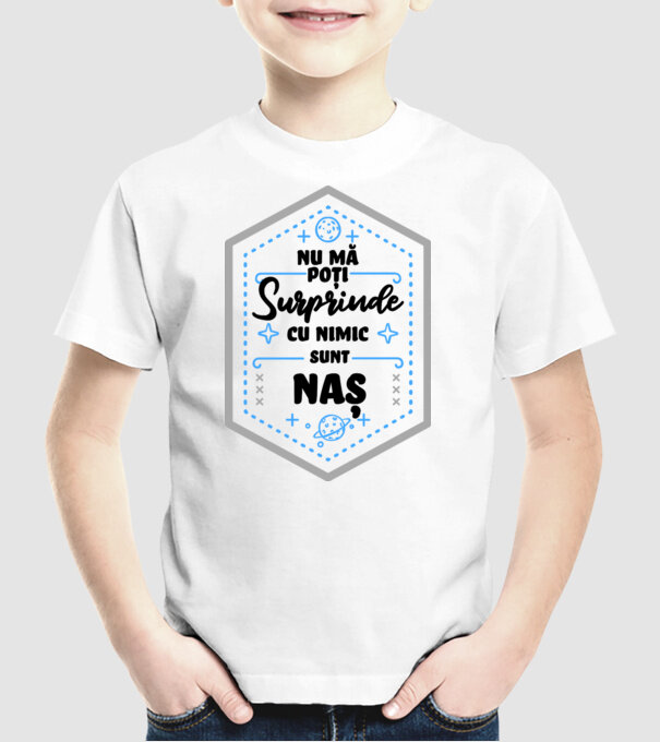 Nu mă poți surprinde cu nimic, sunt nașă model alb pe tricou