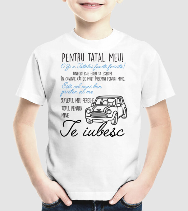 Pentru tatăl meu! O Zi a Tatălui foarte fericită! Uneori este greu să exprim în cuvinte cât de mult însemni pentru mine. Ești ce model alb pe tricou