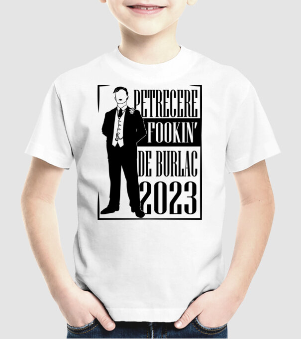 Petrecere Fookin de burlac model alb pe tricou