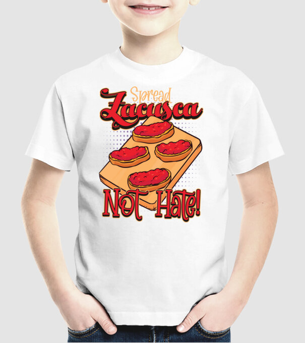 România Zacusca model alb pe tricou
