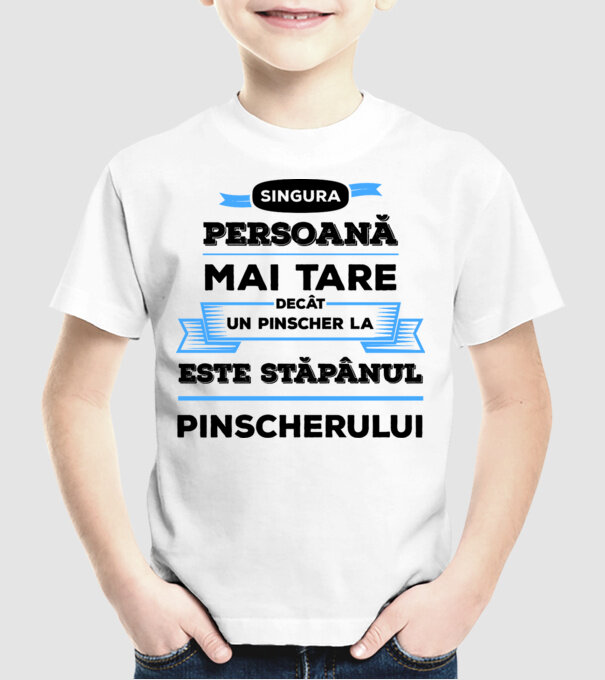 singura persoană mai tare decât un Husky este stăpânul Husky-ului model alb pe tricou
