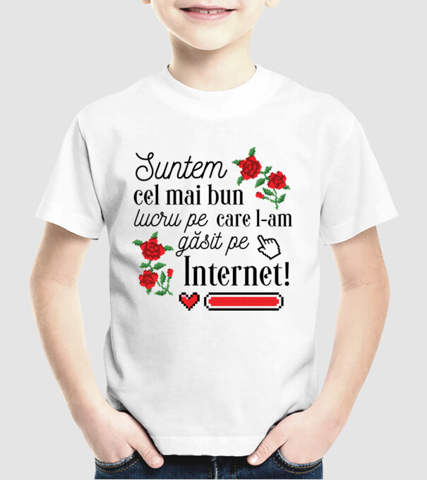 Suntem cel mai bun lucru pe care l-am găsit pe internet model alb pe tricou