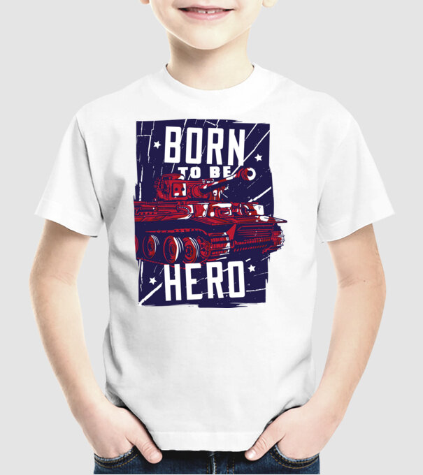 Tancuri model alb pe tricou