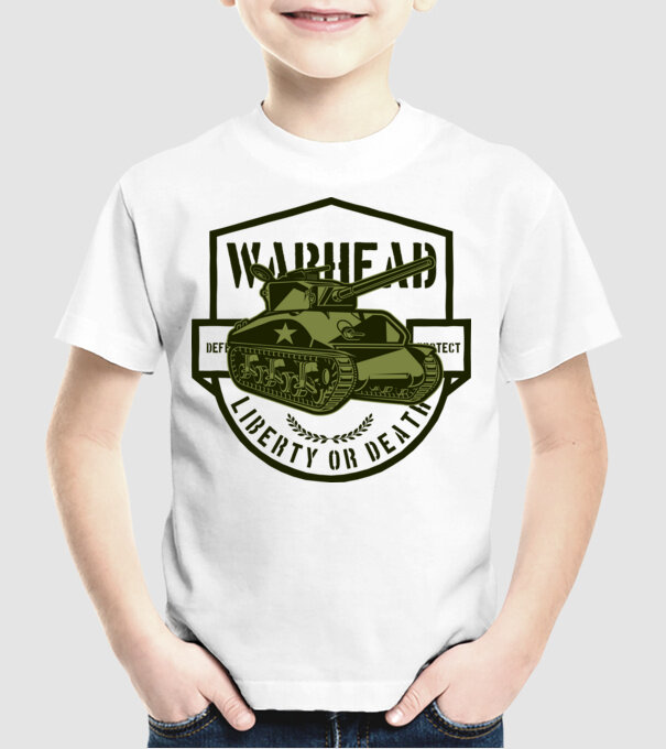 Tancuri model alb pe tricou