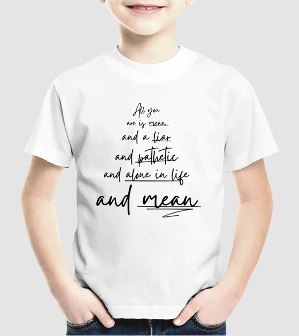 Taylor Swift all you model alb pe tricou