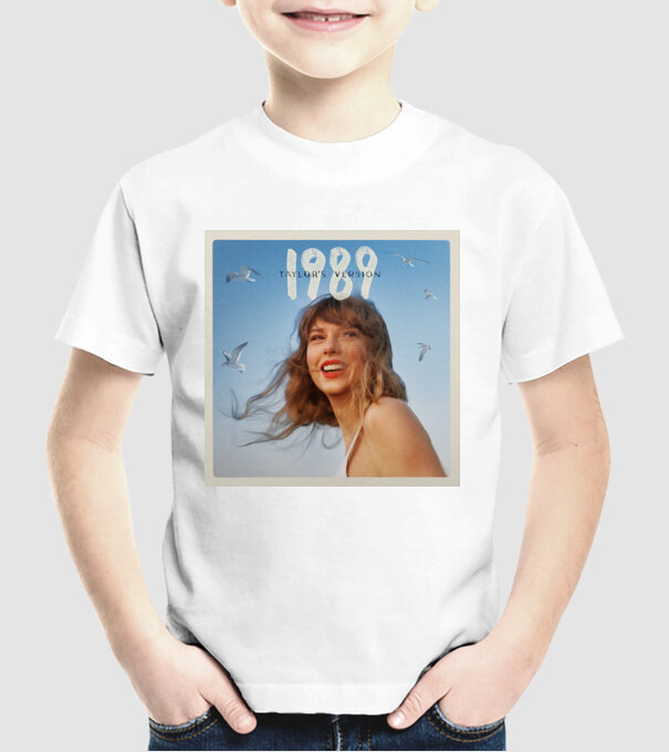 Taylor Swift cover model alb pe tricou