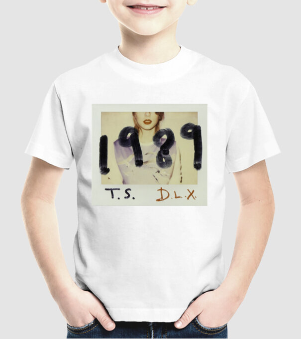 Taylor Swift polaroid model alb pe tricou