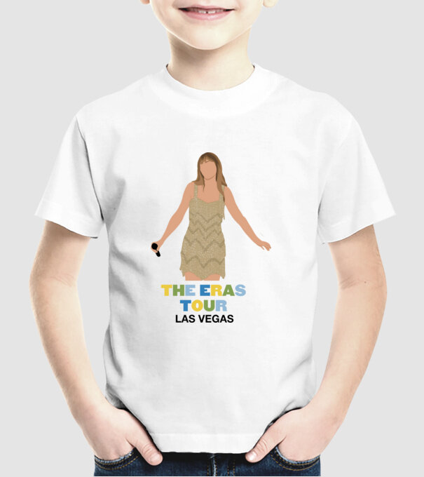 Taylor Swift The Eras Tour Las Vegas model alb pe tricou