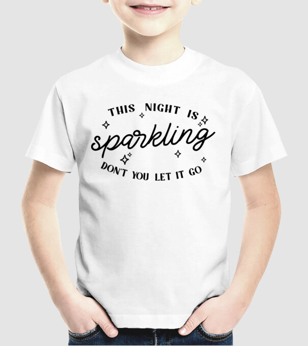 Taylor Swift This night is sparkling model alb pe tricou