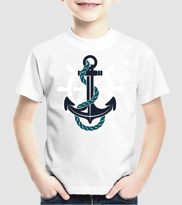 Vapoare model alb pe tricou