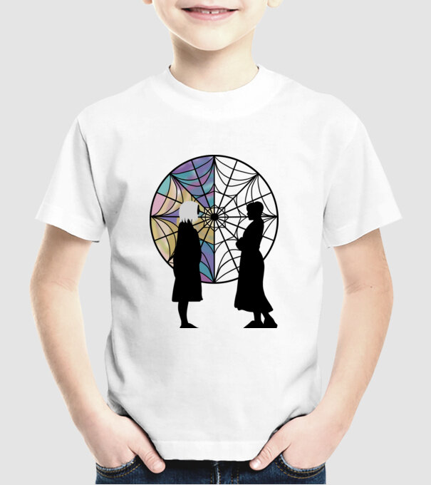 Wednesday Friendship model alb pe tricou