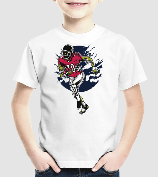 Zombie Player model alb pe tricou