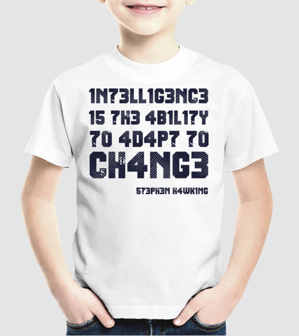 573PH3N H4WK1NG model alb pe tricou