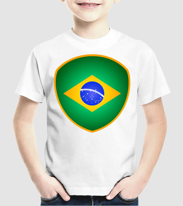 BRA-jabulani-flag model alb pe tricou