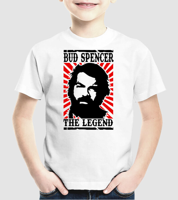 Bud Spencer Legend model alb pe tricou