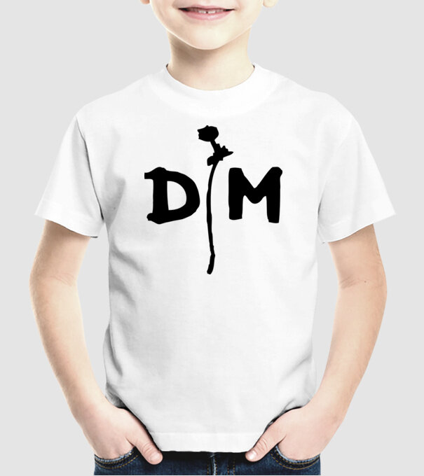 Depeche Mode model alb pe tricou