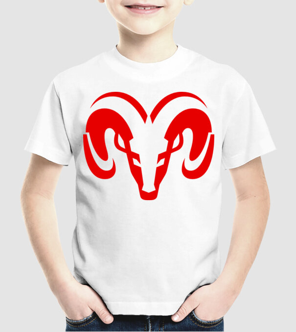Dodge 1 model alb pe tricou