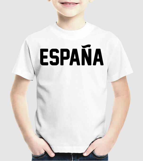 Espana model alb pe tricou