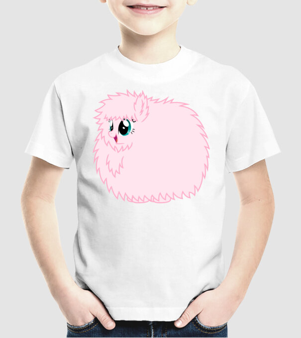 Fluffle Puff model alb pe tricou