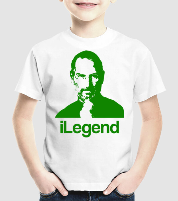 iLegend Steve Jobs model alb pe tricou